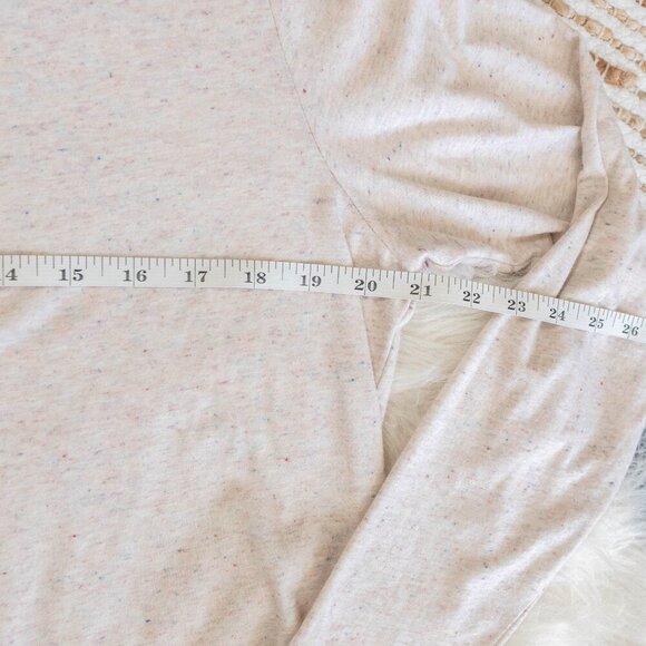 🎀BUNDLE FOR 2/$17 or 3/$25!🎀 OLD NAVY EVERYWEAR SPECKLED LONG SLEEVE TOP L - Picture 4 of 5